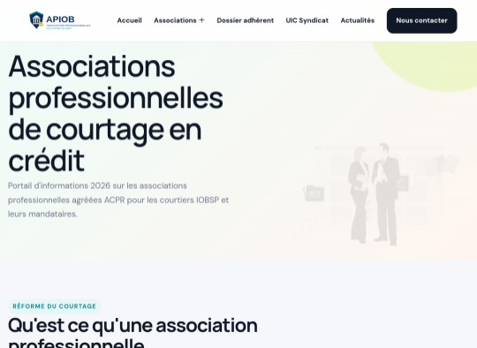 Aperçu du site apiob.fr