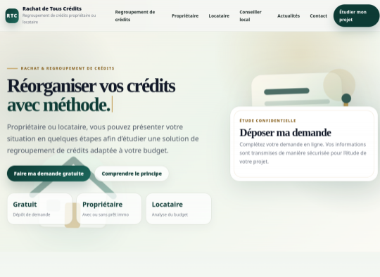 Aperçu du site rachat-de-tous-credits.com